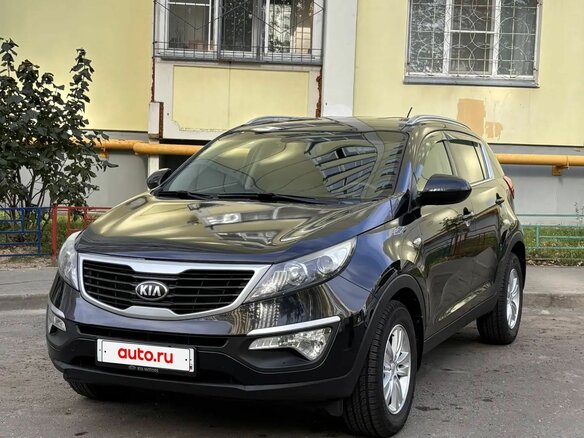 2012 Kia Sportage III, чёрный, 1250000 рублей