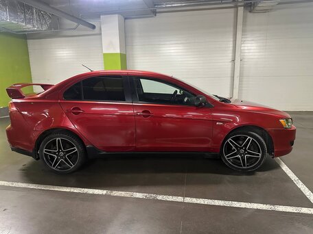 2010 Mitsubishi Lancer X, красный, 450000 рублей, вид 4