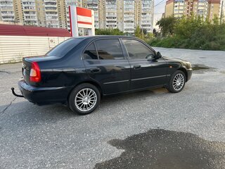 2008 Hyundai Accent ТагАЗ II, чёрный, 310000 рублей, вид 5