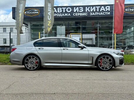 2019 BMW 7 серии 750d xDrive VI (G11/G12) Рестайлинг, серый, 6300000 рублей, вид 4