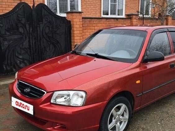 2005 Hyundai Accent ТагАЗ II, красный, 605000 рублей - вид 4