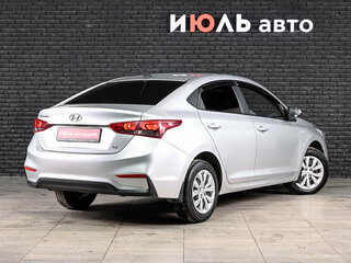 2018 Hyundai Solaris II, серебристый, 1180000 рублей, вид 4
