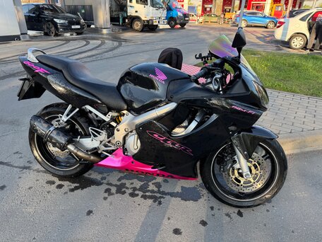 2002 Honda CBR 600F, синий, 400000 рублей, вид 3