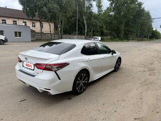 2019 Toyota Camry US Market VIII (XV70), белый, 2150000 рублей, вид 4