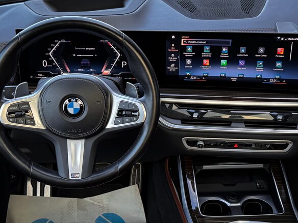 2022 BMW X7 40i I (G07) Рестайлинг, синий, 7943682 рублей - вид 12