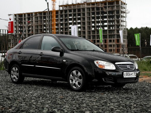 2007 Kia Cerato I Рестайлинг, чёрный, 559000 рублей - вид 3