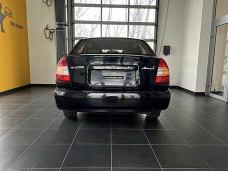 2008 Hyundai Accent ТагАЗ II, чёрный, 400000 рублей, вид 5