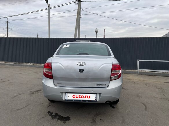 2013 Lada (ВАЗ) Granta I, серебристый, 265000 рублей - вид 5