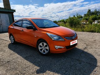 2014 Hyundai Solaris I Рестайлинг, оранжевый, 550000 рублей, вид 2