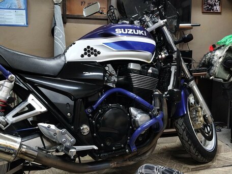 2001 Suzuki GSX 1400, синий, 550000 рублей, вид 1