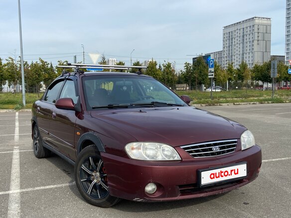 2006 Kia Spectra I Рестайлинг 2, красный, 270000 рублей - вид 3