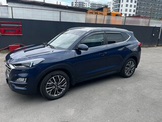 2019 Hyundai Tucson III Рестайлинг, синий, 1800000 рублей, вид 3