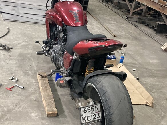 1995 Yamaha V-Max 1200, красный, 400000 рублей - вид 5