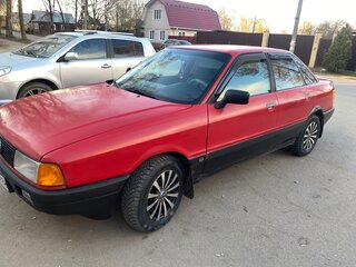 1987 Audi 80 IV (B3), красный, 120000 рублей, вид 1