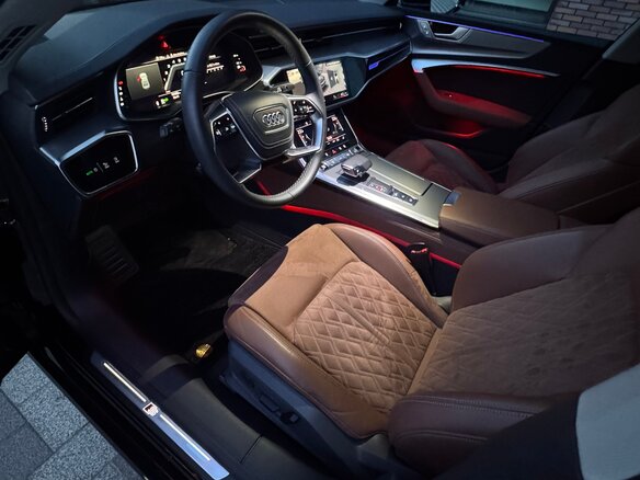 2024 Audi A7 L 45 TFSI II (4K), чёрный, 6200000 рублей - вид 12