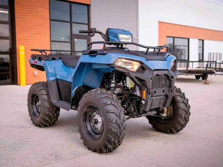 2026 Polaris Sportsman 450, голубой, 616600 рублей, вид 2