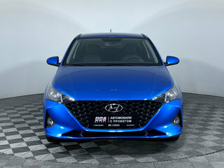 2021 Hyundai Solaris II Рестайлинг, синий, 1550000 рублей, вид 2