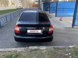 2008 Hyundai Accent ТагАЗ II, чёрный, 435000 рублей, вид 3