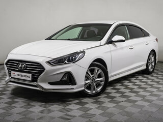 2019 Hyundai Sonata VII (LF) Рестайлинг, белый, 1558359 рублей, вид 1