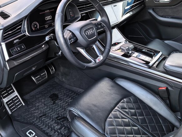 2020 Audi SQ7 I (4M) Рестайлинг, синий - вид 12