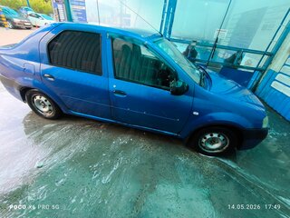 2007 Renault Logan I, синий, 185000 рублей, вид 3