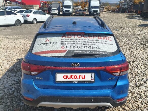 2019 Kia Rio X-Line IV, синий, 1084460 рублей - вид 4