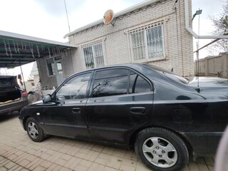 2008 Hyundai Accent ТагАЗ II, чёрный, 390000 рублей, вид 5
