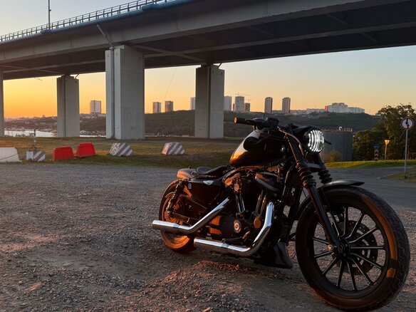 2009 Harley-Davidson Sportster 883, чёрный, 670000 рублей - вид 11