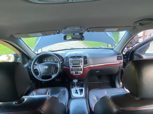 2008 Hyundai Santa Fe II, чёрный, 1450000 рублей - вид 12