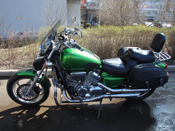 1993 Honda VF 750, зелёный, 500000 рублей - вид 11