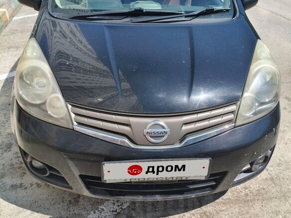 2009 Nissan Note I Рестайлинг, чёрный - вид 3