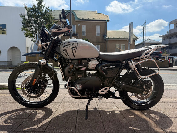 2024 Triumph Scrambler, серый - вид 12