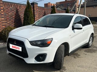 2014 Mitsubishi ASX I Рестайлинг, белый, 1290000 рублей, вид 1