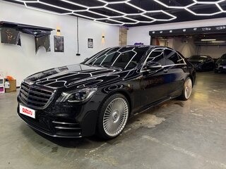 2018 Mercedes-Benz S-Класс 450 Long VI (W222, C217) Рестайлинг, чёрный, 5150000 рублей, вид 1