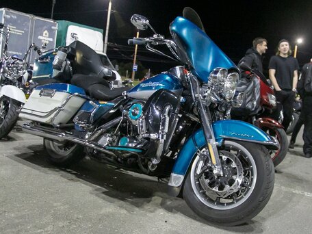1995 Harley-Davidson Road King, синий, 890000 рублей, вид 1