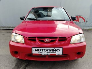 2000 Hyundai Accent I, красный, 155000 рублей, вид 5
