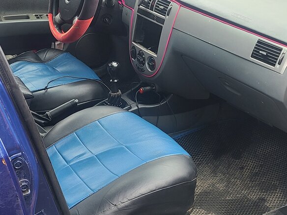 2008 Chevrolet Lacetti I, синий, 250000 рублей - вид 4