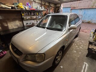 2007 Hyundai Accent ТагАЗ II, серебристый, 400000 рублей, вид 3