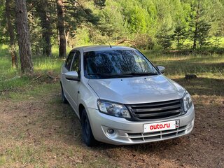 2013 Lada (ВАЗ) Granta I, серебристый, 405000 рублей, вид 4