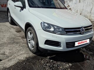 2012 Volkswagen Touareg II, белый, 1400000 рублей, вид 4
