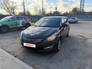 2016 Hyundai Solaris I Рестайлинг, коричневый, 1050000 рублей, вид 2
