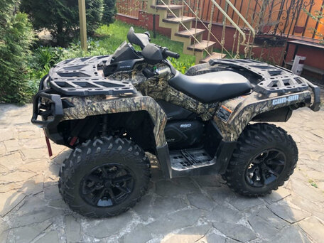 2017 BRP Can-Am Outlander 850, чёрный, 1200000 рублей, вид 2