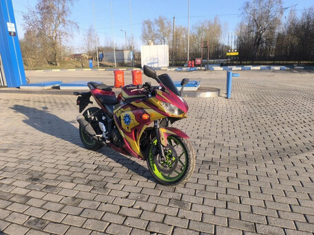 2015 Yamaha YZF-R3, красный, 490000 рублей, вид 1