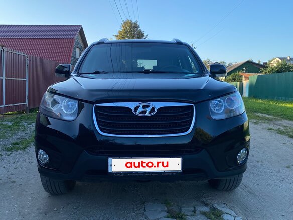 2008 Hyundai Santa Fe II, чёрный, 1450000 рублей