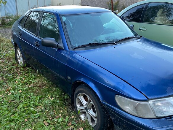 1998 Saab 900 II, синий, 120000 рублей - вид 1