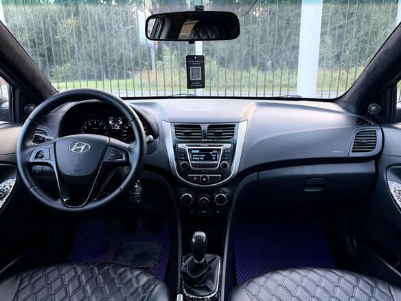 2014 Hyundai Solaris I Рестайлинг, коричневый - вид 9