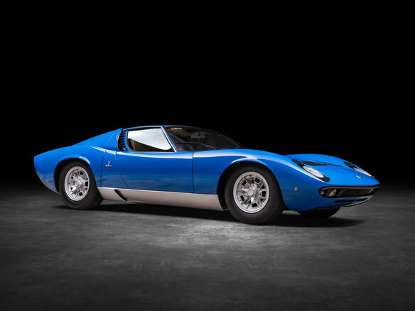 1967 Lamborghini Miura, синий - вид 14