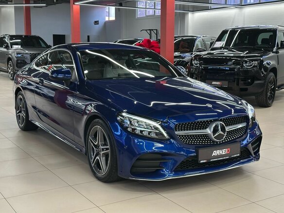 2019 Mercedes-Benz C-Класс 200 IV (W205) Рестайлинг, синий, 4290000 рублей - вид 3