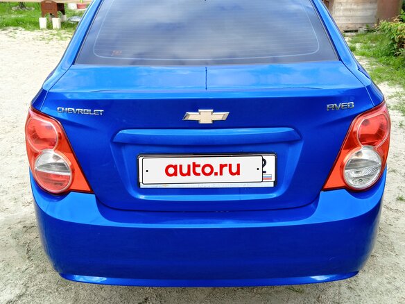 2012 Chevrolet Aveo II, синий, 650000 рублей - вид 3