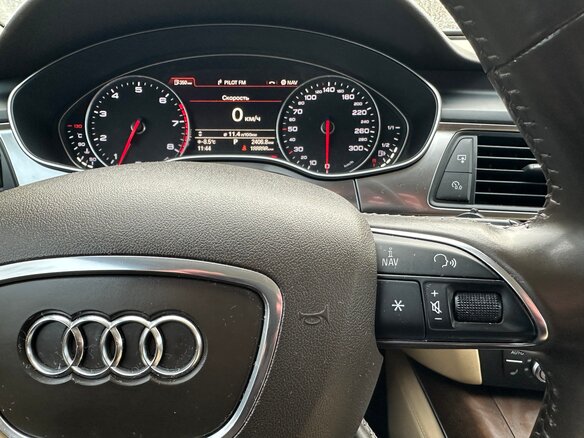 2013 Audi A6 IV (C7), чёрный - вид 7